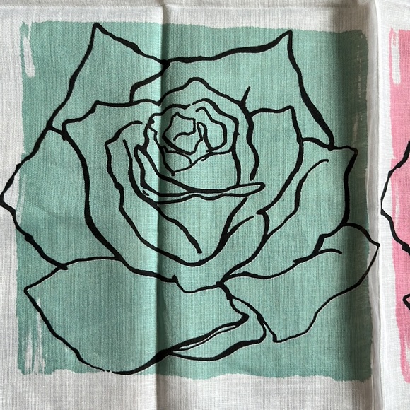 VTG Nina Ricci Rose Scarf - Picture 3 of 5